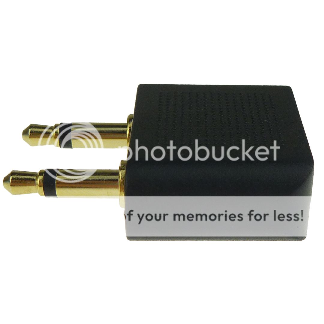 Airline Airplane Travel Headphones Earphones Adapter Converter Jack